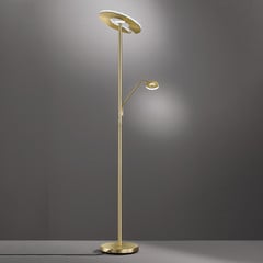 LED põrandavalgusti Dent, messingvärvi, 180 cm, CCT, 2-lambiline