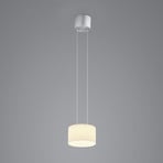 BANKAMP Grand Opal pendant, 1-bulb, Ø 20 cm, aluminium