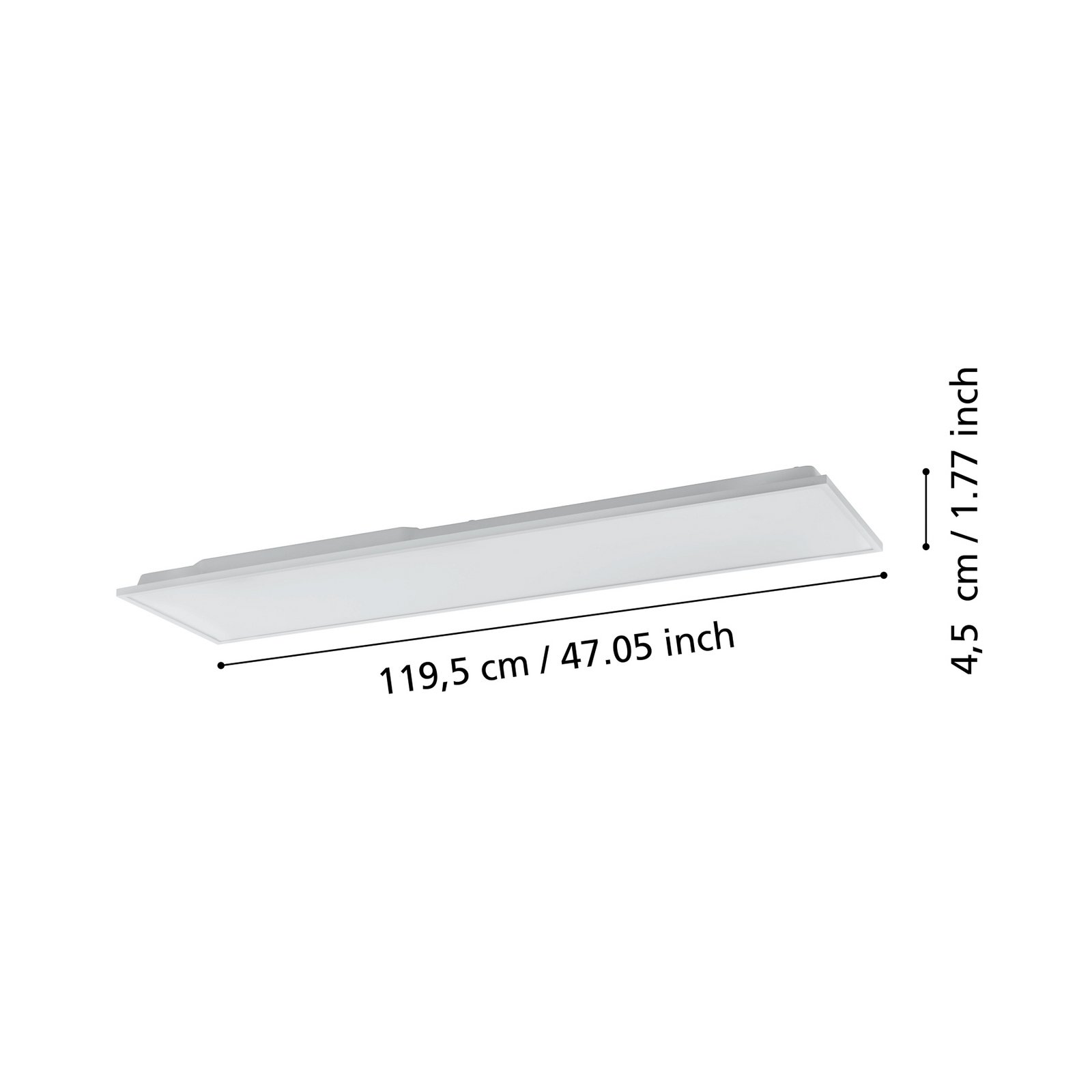 EGLO connect Herrora-Z LED-loftlampe, 120x30cm EGLO connect Herrora-Z LED-loftlampe, 120x30cm
