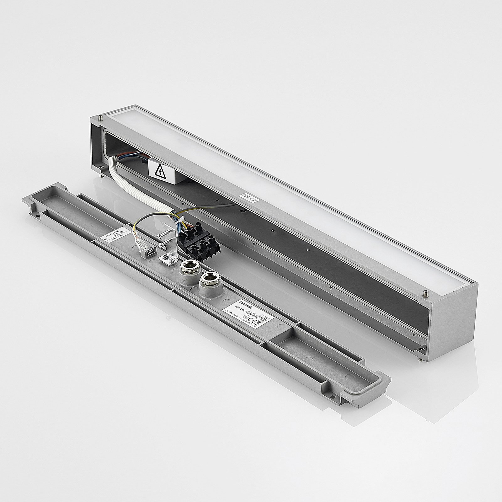 Lengo LED Buiten Wandlamp Up/Down L50 Zilver - Lucande