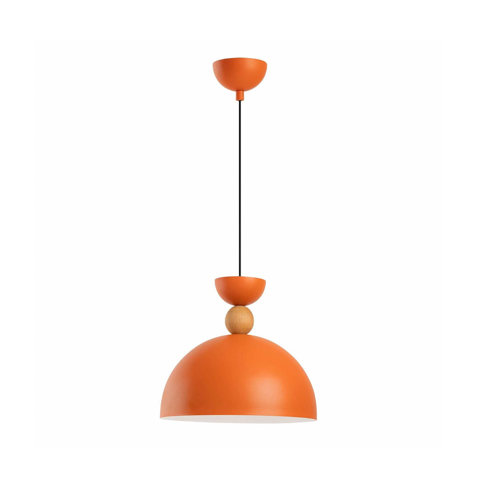 Kure pendant light, orange, Ø 30 cm, metal, E27 Kure pendant light, orange, Ø 30 cm, metal, E27