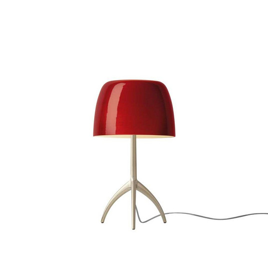 Lumiere Piccola lampada da tavolo, oro/rosso, 35 cm - Foscarini