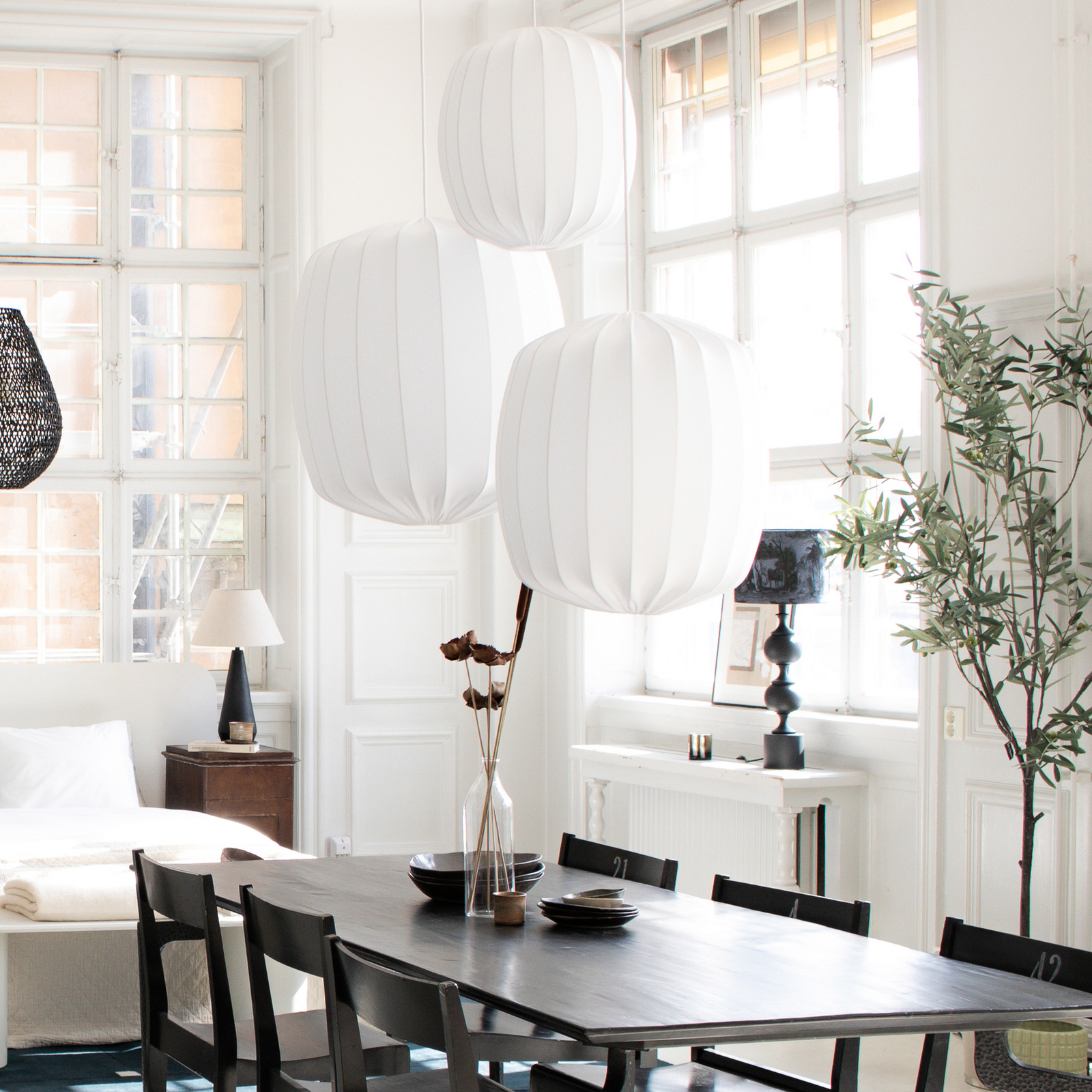 Prisma 35 Schirm Linen White - Watt & Veke Prisma 35 Schirm Linen White - Watt & Veke