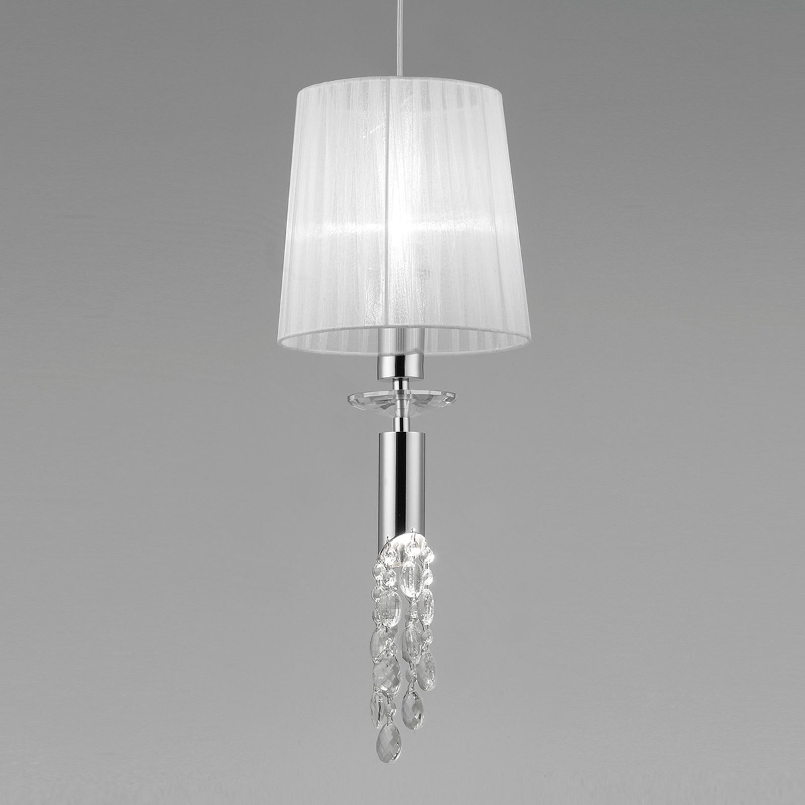 Suspension Lilja avec cristaux, à 1 lampe