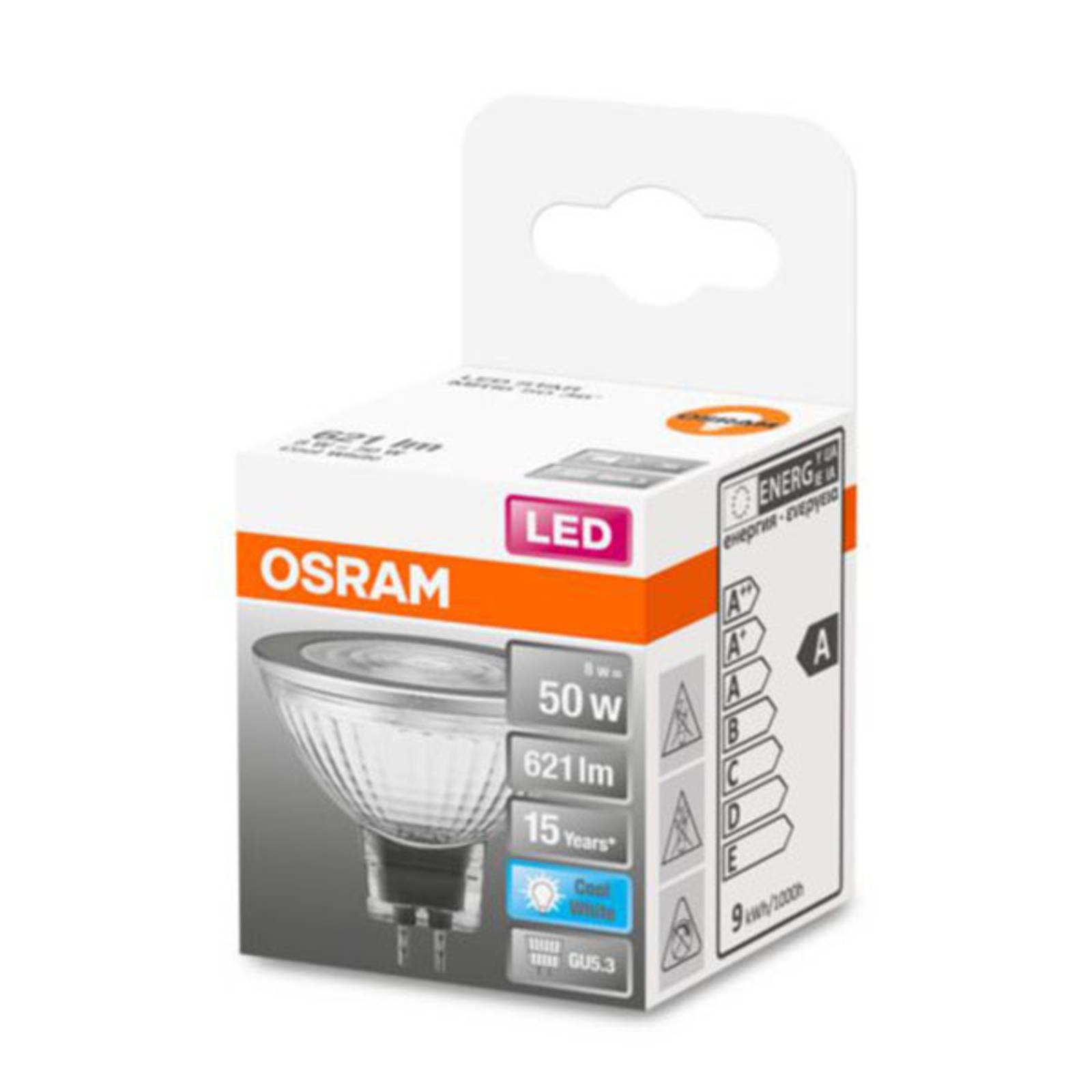 OSRAM LED riflettore Star GU5,3 6,5W bianco neutro