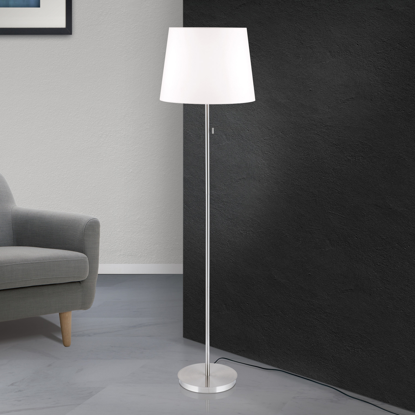 Ludwig fabric floor lamp