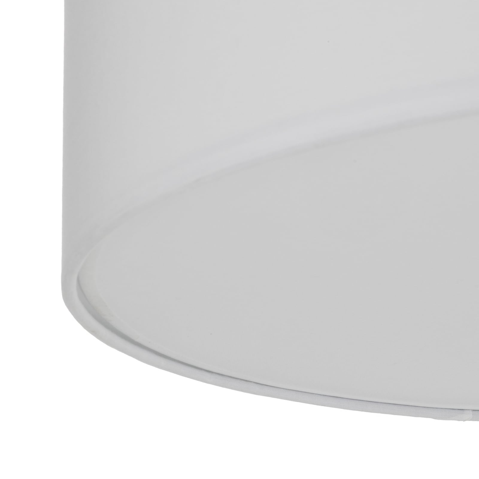 Lindby Sebatin ceiling light, Ø 50 cm, white, fabric, E27