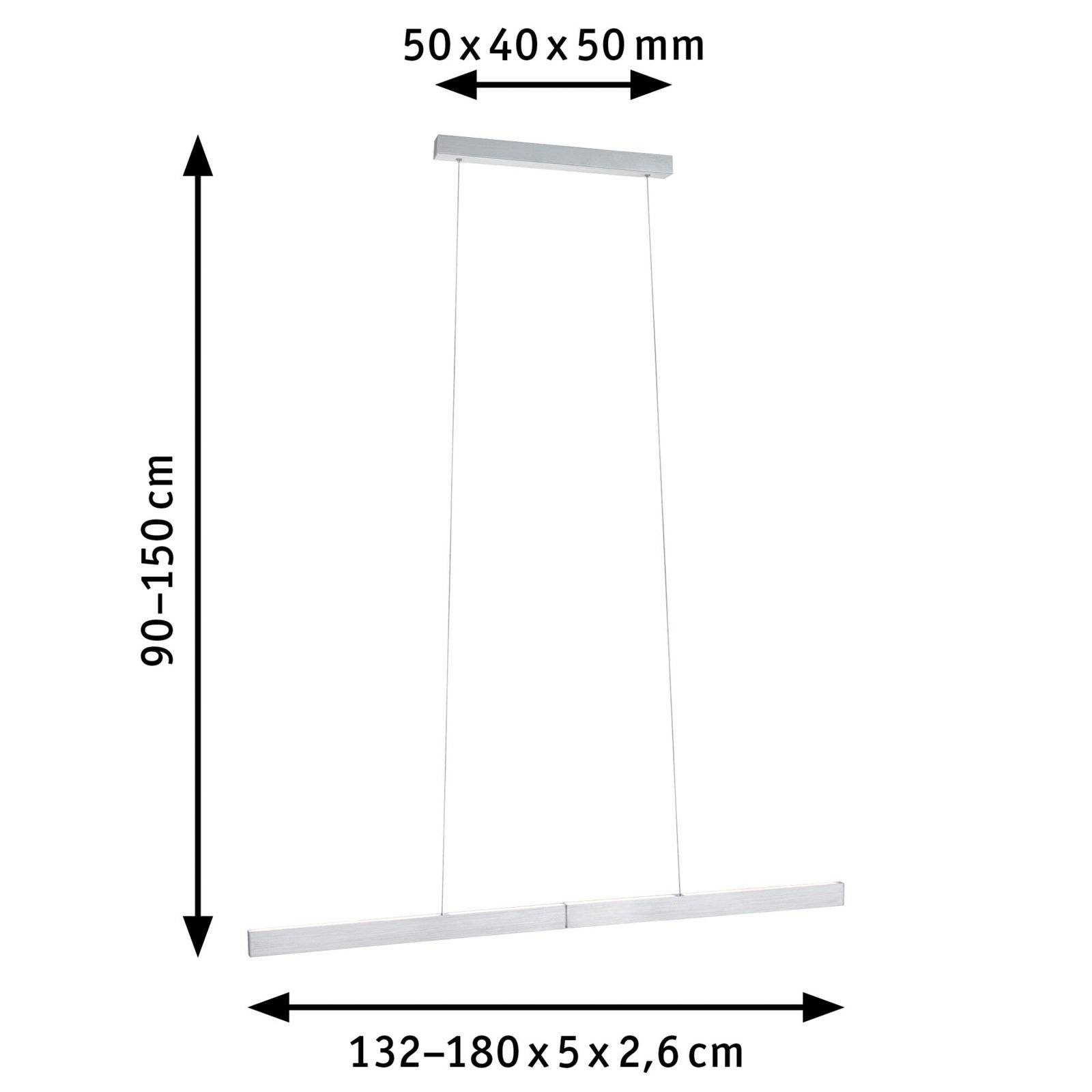Aptare Závěsné Světlo Zigbee Dim. Brushed Alu - Paulmann