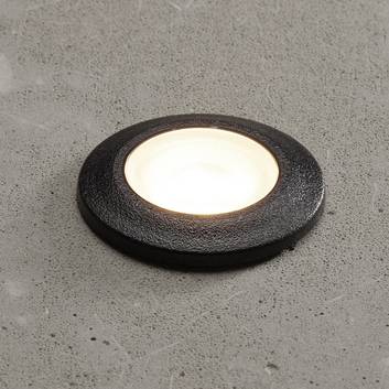 LED-inbyggnadslampa Aldo rund svart/klar 3 000 K