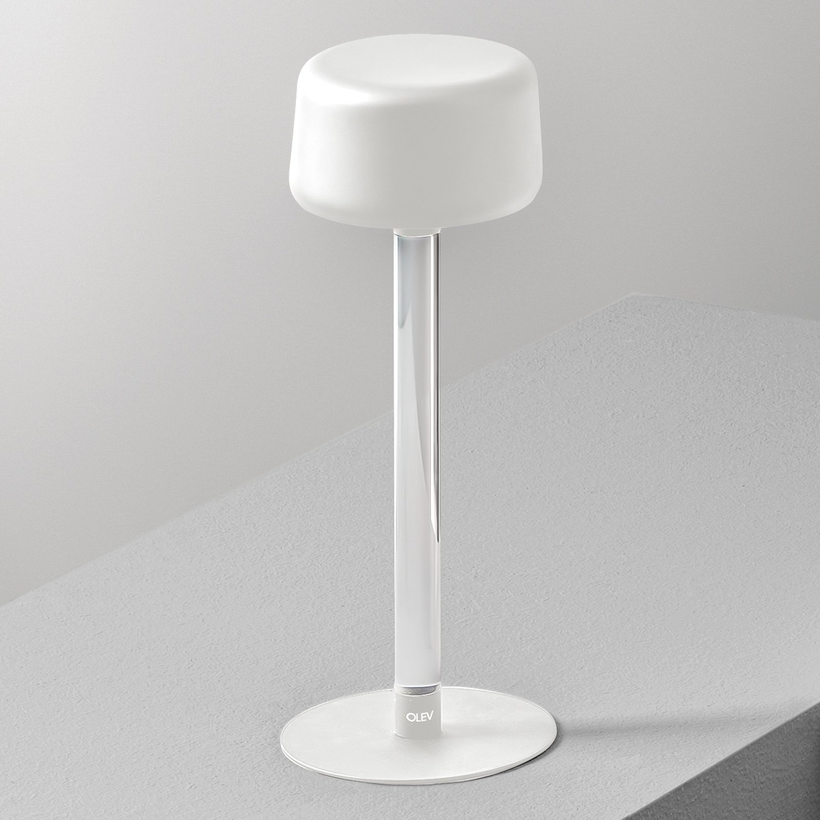 OLEV Tee designer table lamp with rechargeable battery