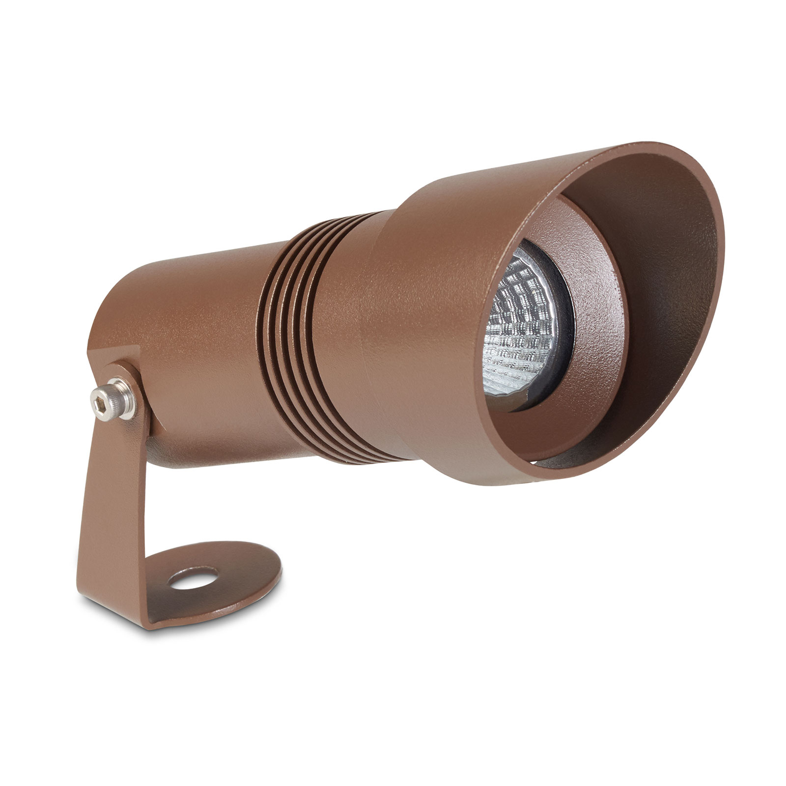 LEDS-C4 Micro LED outdoor spotlight, aluminium, glass, 6 W, energy efficiency: A+, L: 24.8 cm, H: 19.2 cm