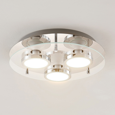 Lindby Gabryl LED-taklampe, tre lyskilder, rund