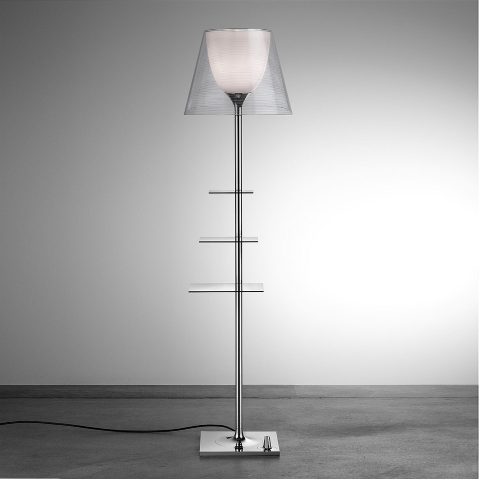 Flos Bibliotheque National Golvlampa, metallisk från Flos