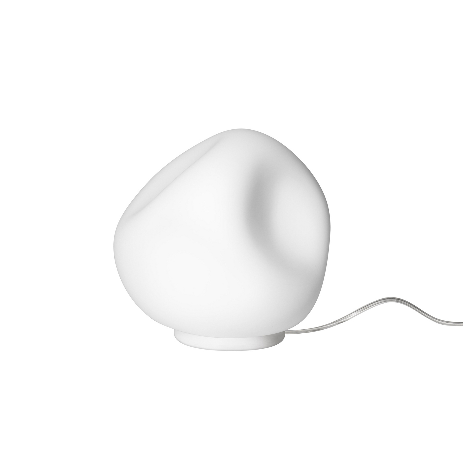 Foscarini Lampe à poser Hoba Midi, Ø 19 cm, marche/arrêt, verre