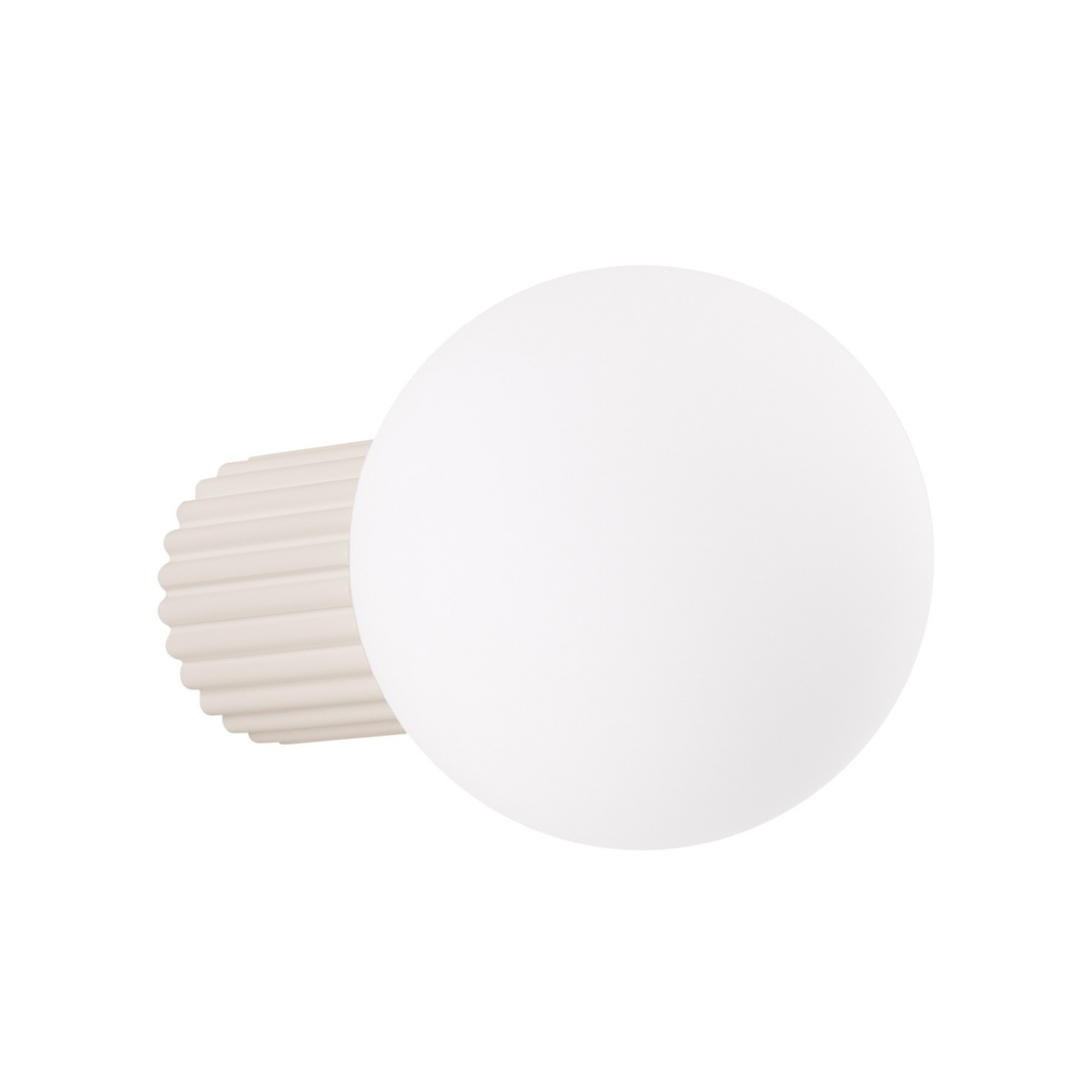 ORBI Wandlampe, beige, Glas/Metall, Ø 12 cm IP44 G9 - SOLLUX