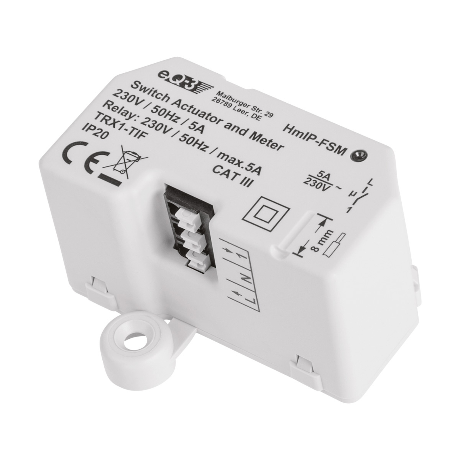 Homematic Ip Switch Actuator And Meter Max 5 A Lights Co Uk