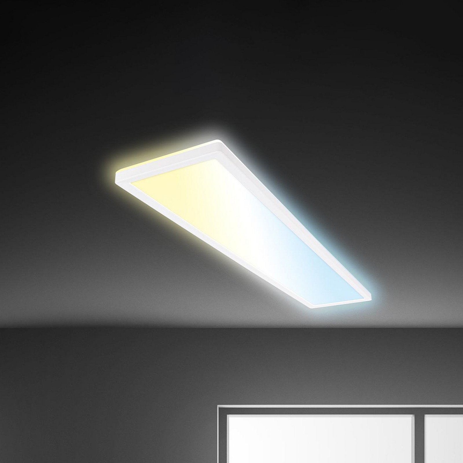 Briloner Panou LED Tava CCT alb 98 x 20 cm iluminare din spate plastic - Studiu / Birou