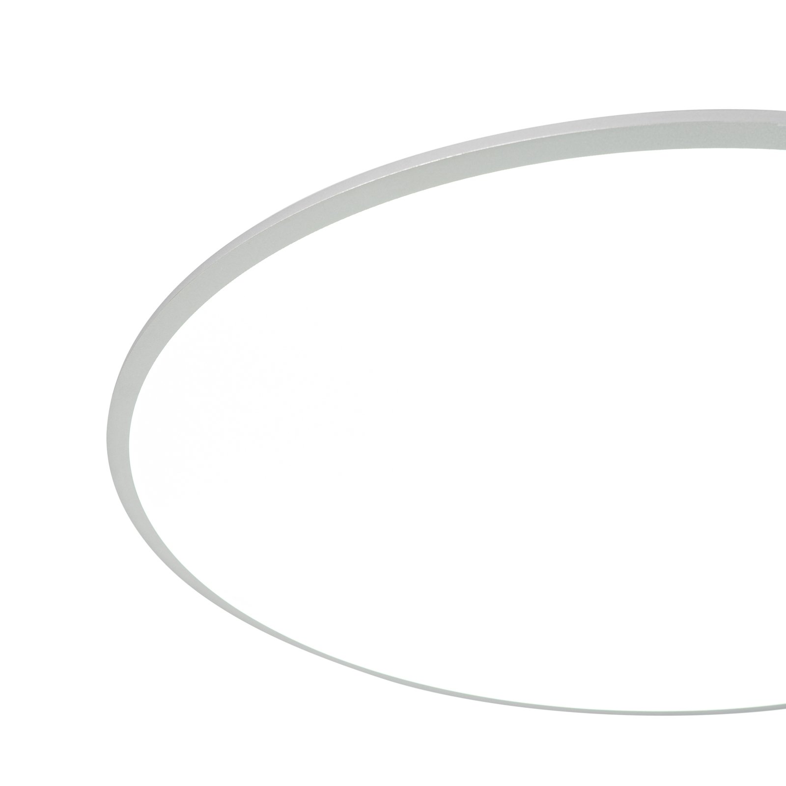 Prios Floranda LED-Panel, rund, silber, 100 cm