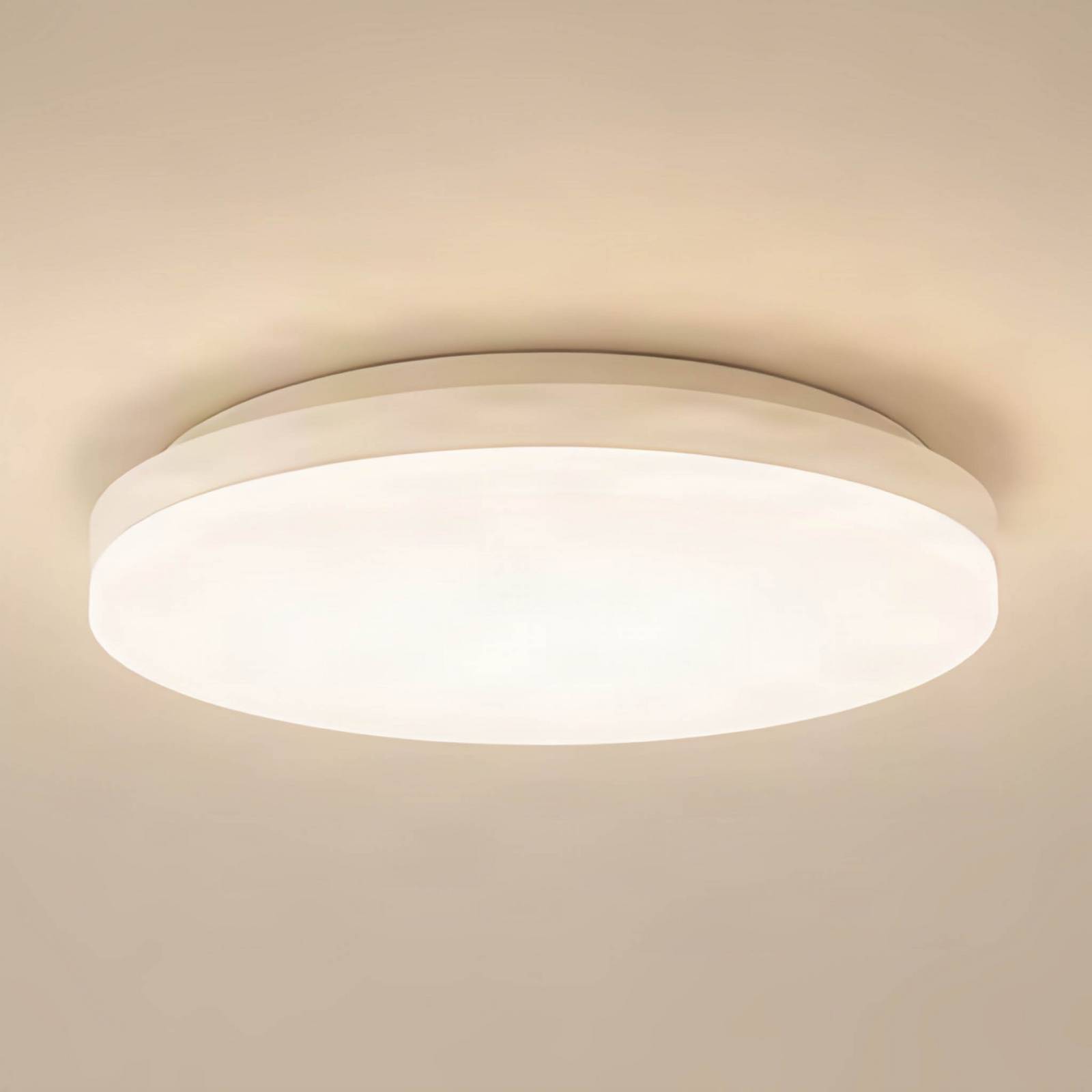 Prios Artin LED-taklampe, sensor, rund