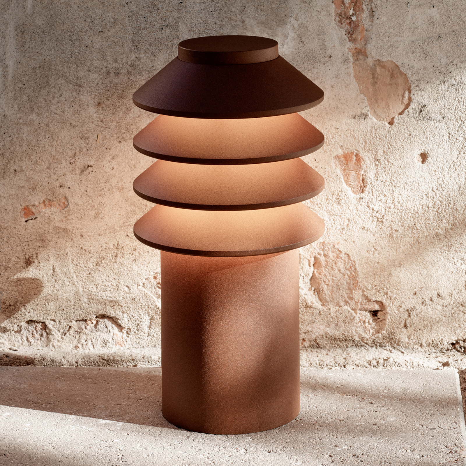 Louis Poulsen Bysted Sockel Platte/Adapter corten