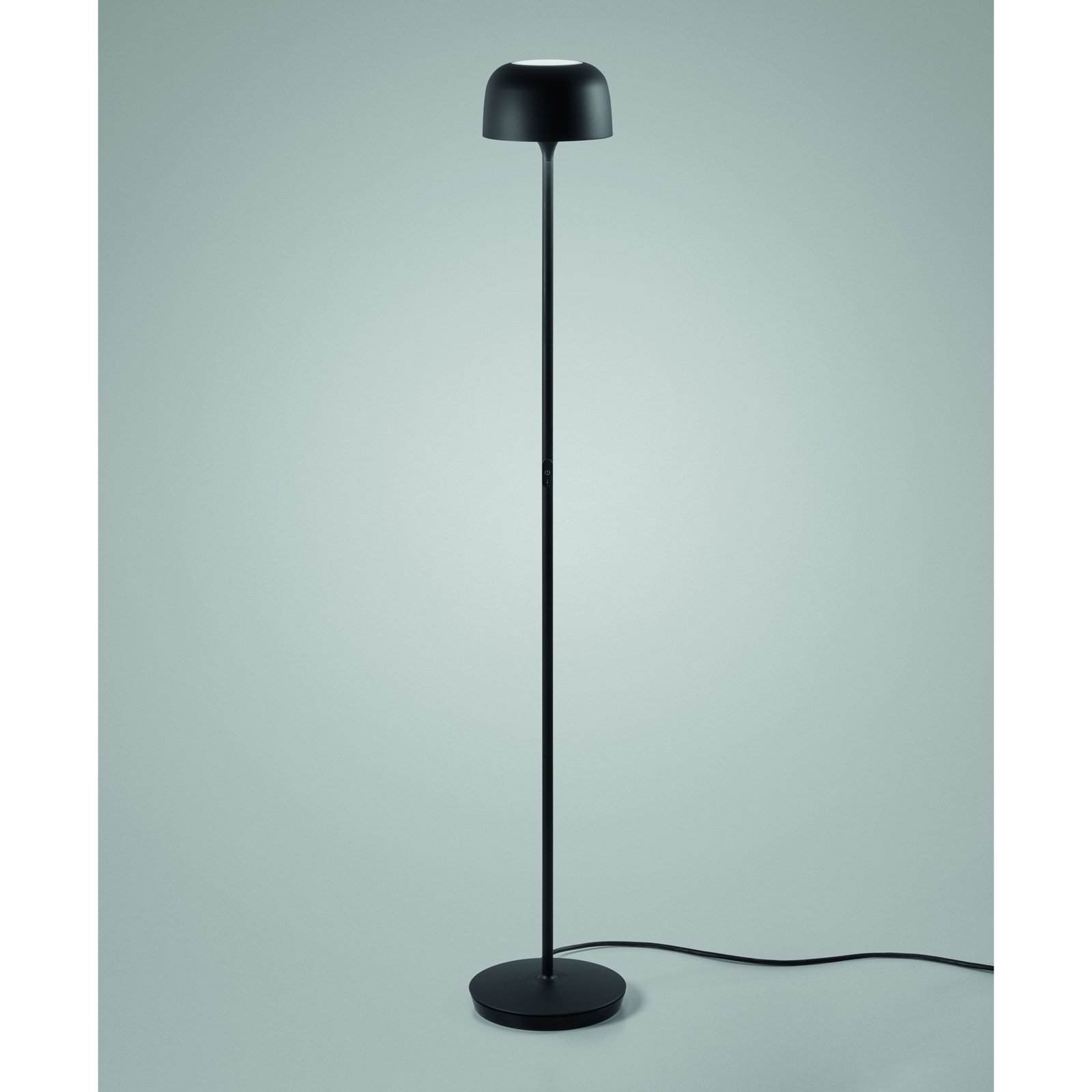 Bover lampe sur pied LED Bol P/130, noir mat, hauteur 130 cm