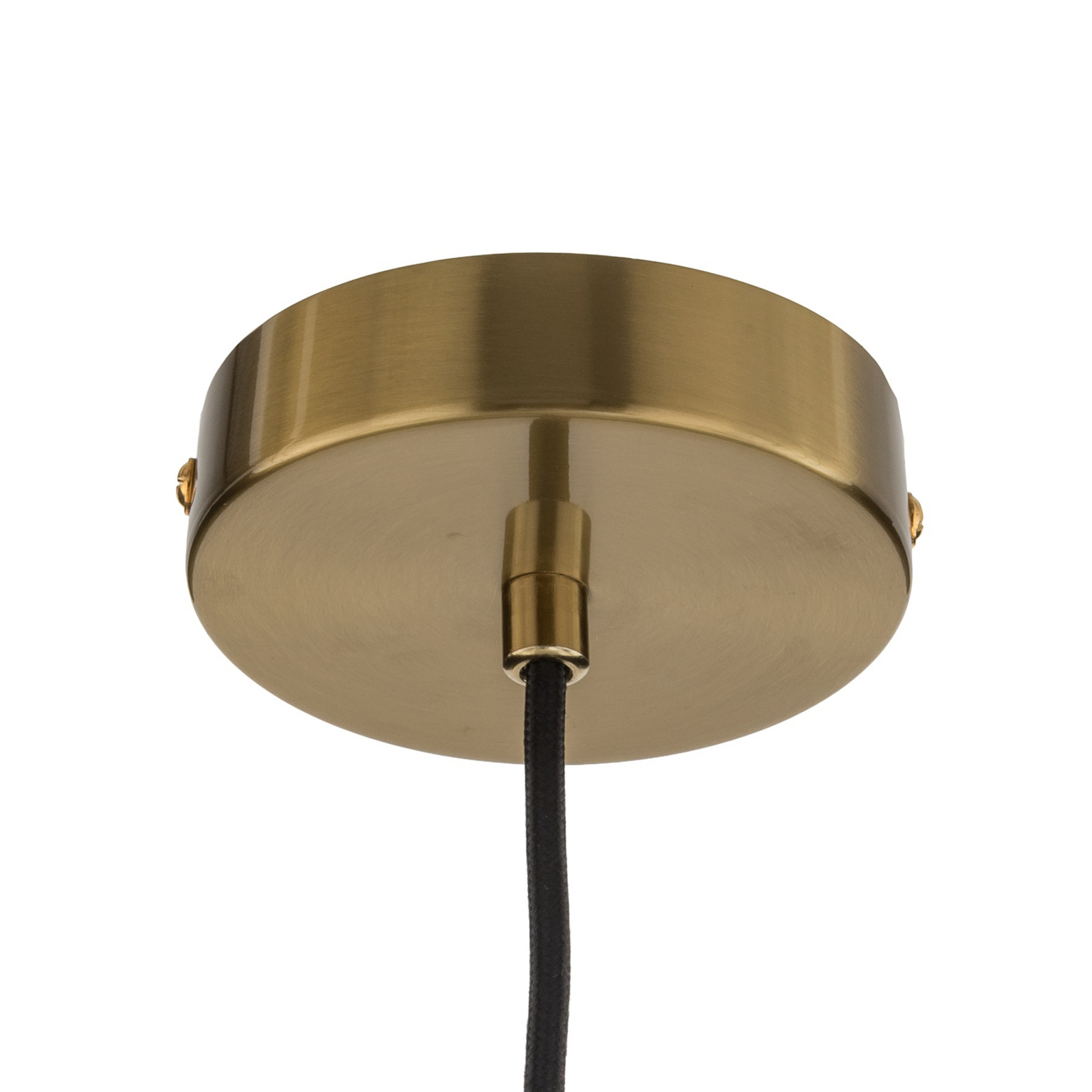 Lámpara colgante Molly, ámbar/dorado, 1 luz, cristal, Ø 12 cm