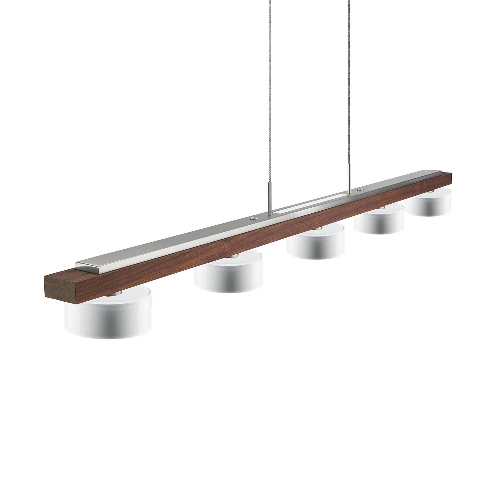 HerzBlut Suspension Estelle, bois, 130 cm, noyer huilé