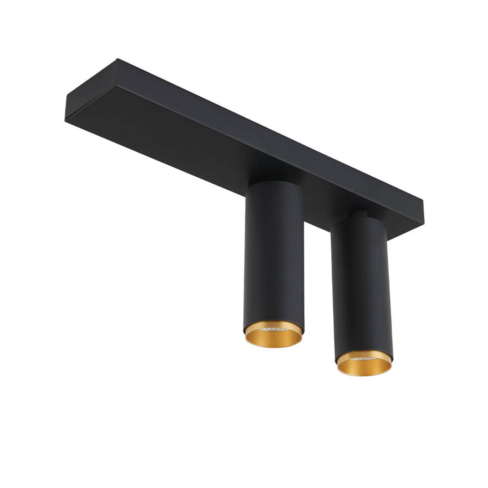 X-Beam Ceiling Lamp Double Black Gold - Loom Design