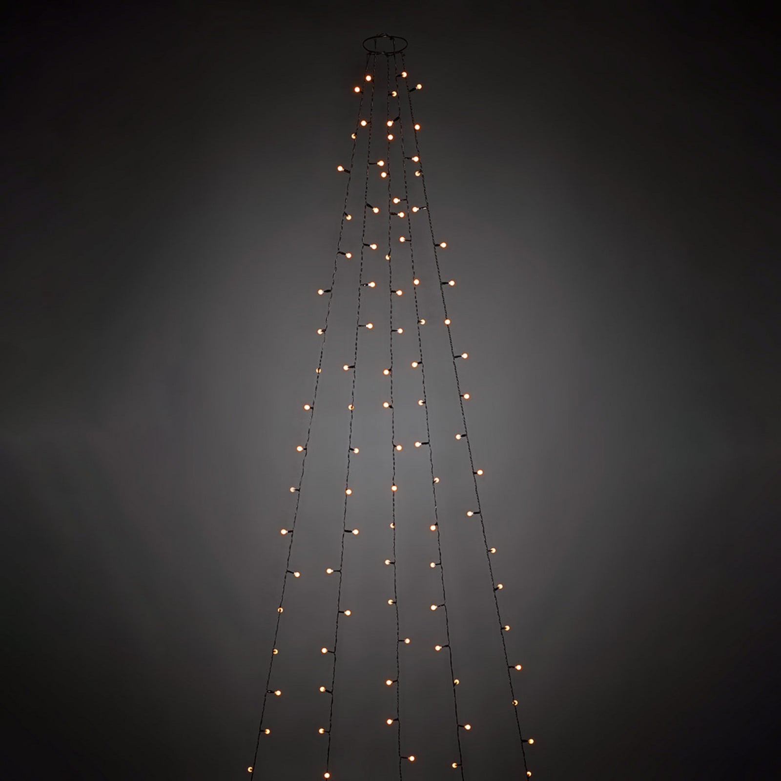 Konstsmide Christmas LED pokrivač za stablo s predmontiranim kuglama 200 fl - zelena - Plastika
