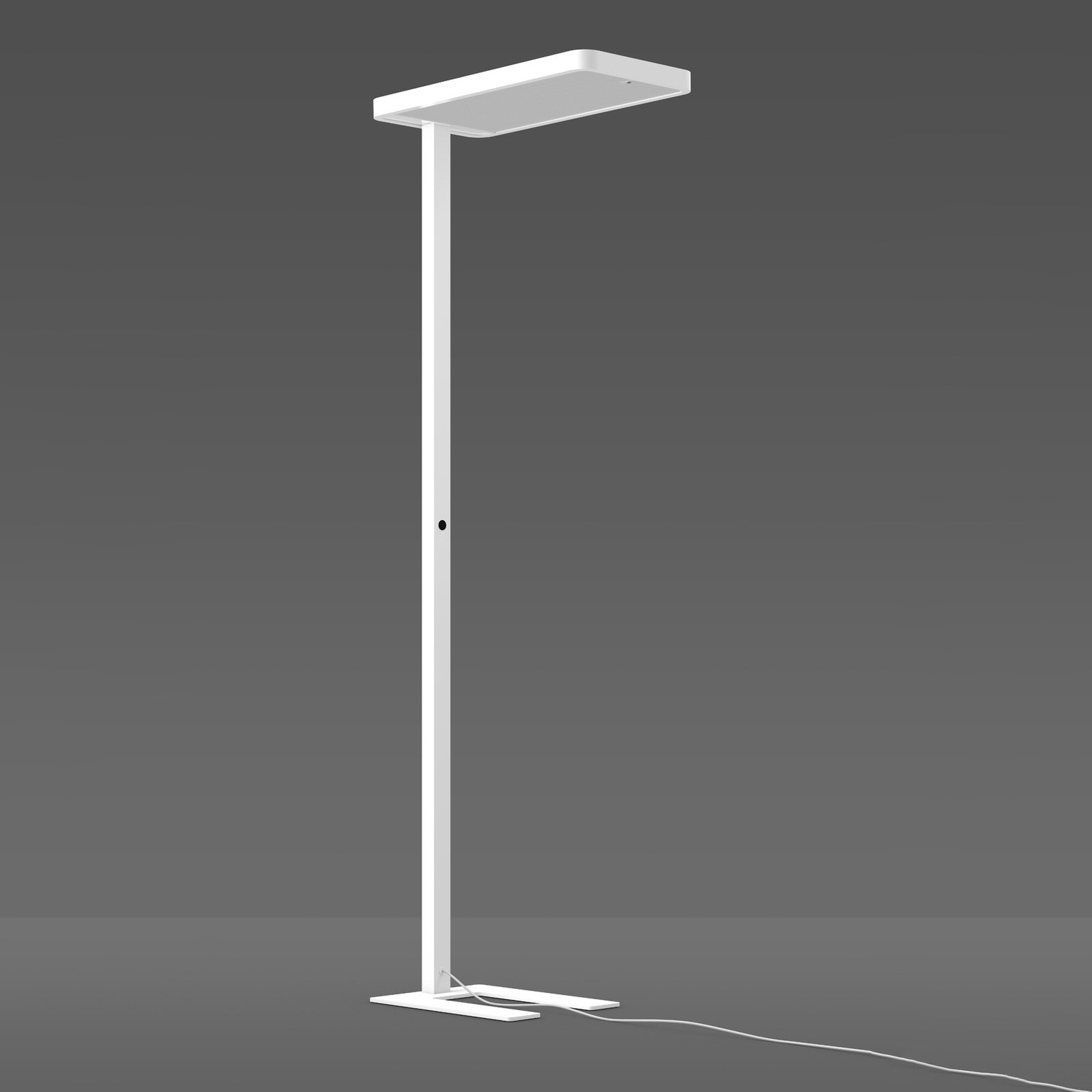 RZB Navona office floor lamp, 840, sensor, white
