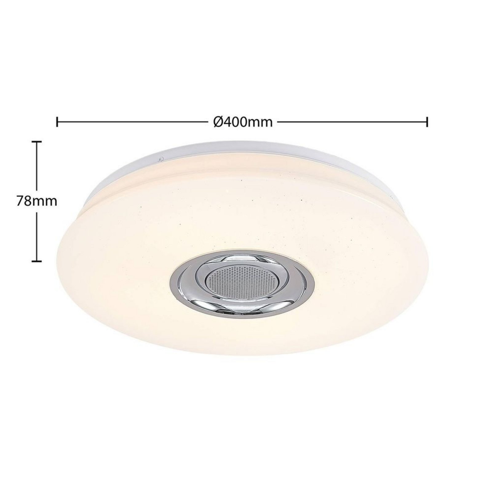 Elpida LED Ceiling Lamp w/Speaker Opal - Lindby