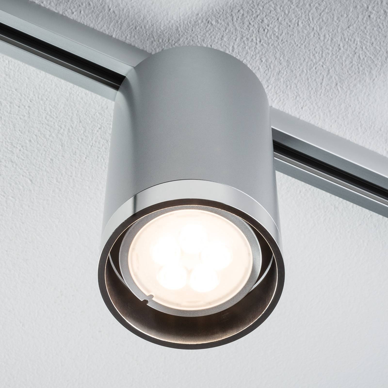 Paulmann Licht Paulmann No. 95285 URail, LED-Spot, 1x6,5W, Tube 230V, GU10, Chrom matt, Chrom