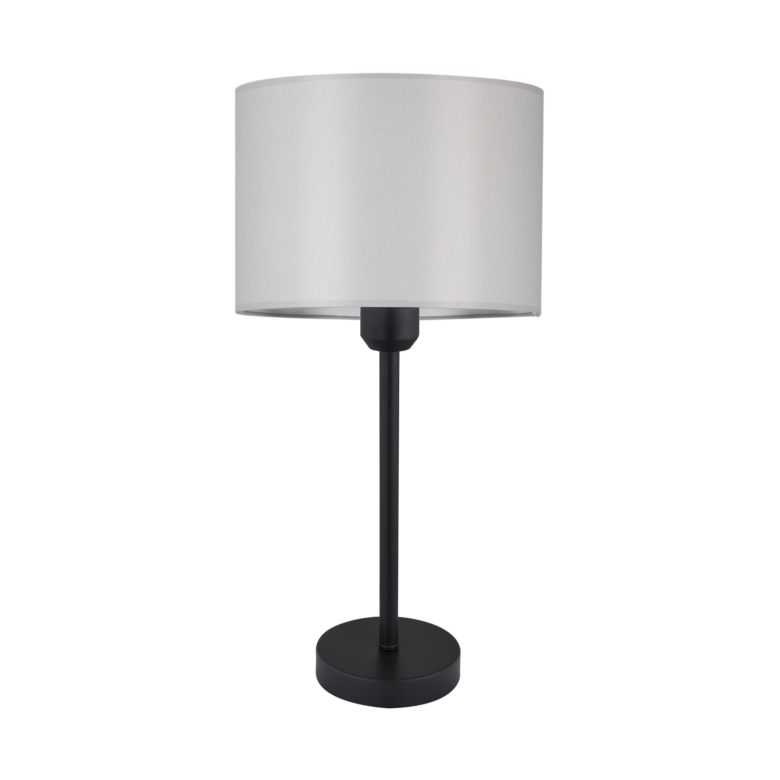 Britop Maarit bordlampe med tekstilskærm, grå, sort - natbordslampe - natlampe - moderne lampe stue/spisestue - grå, sort - tekstil, metal