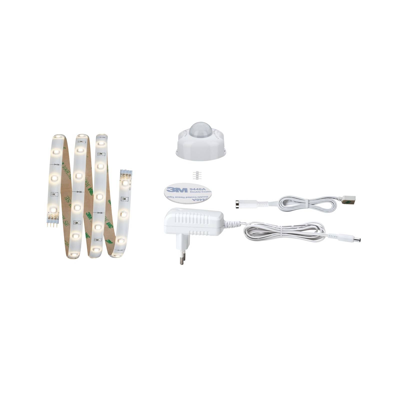 Night Comfort 70955 LED-Streifen-Komplettset mit Bewegungsmelder mit Stecker 12 v 1 m Warm - Paulmann