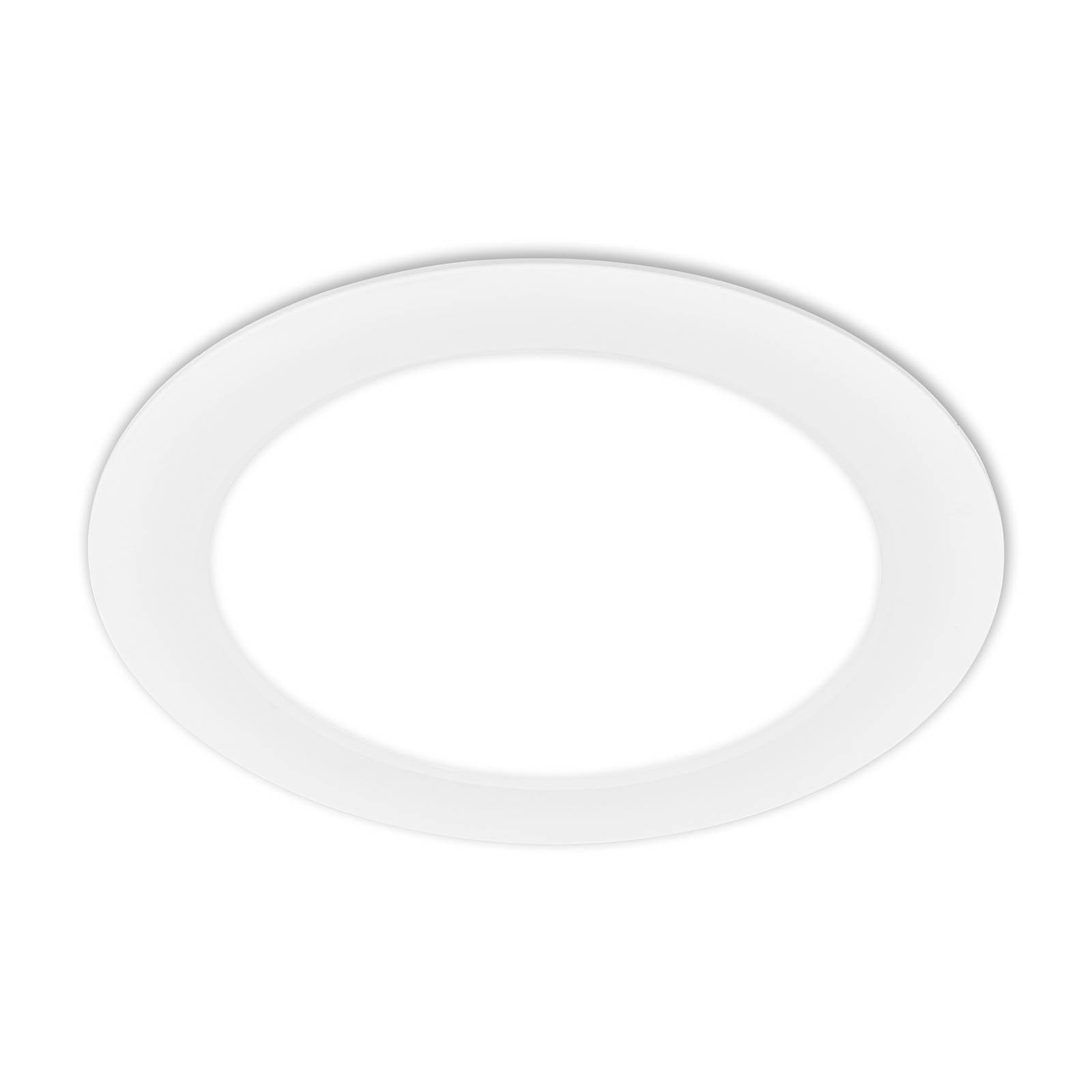 LED-Einbauleuchte Jeft, Ø 22 cm, weiß, 4000K, nicht dimmbar