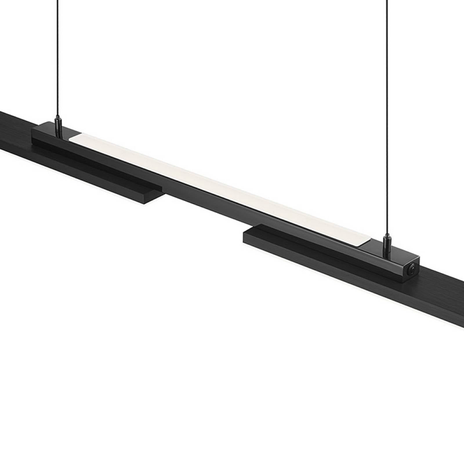 Żyrandol LED „More”, kolor antracytowy, długość 120 cm, metalowa