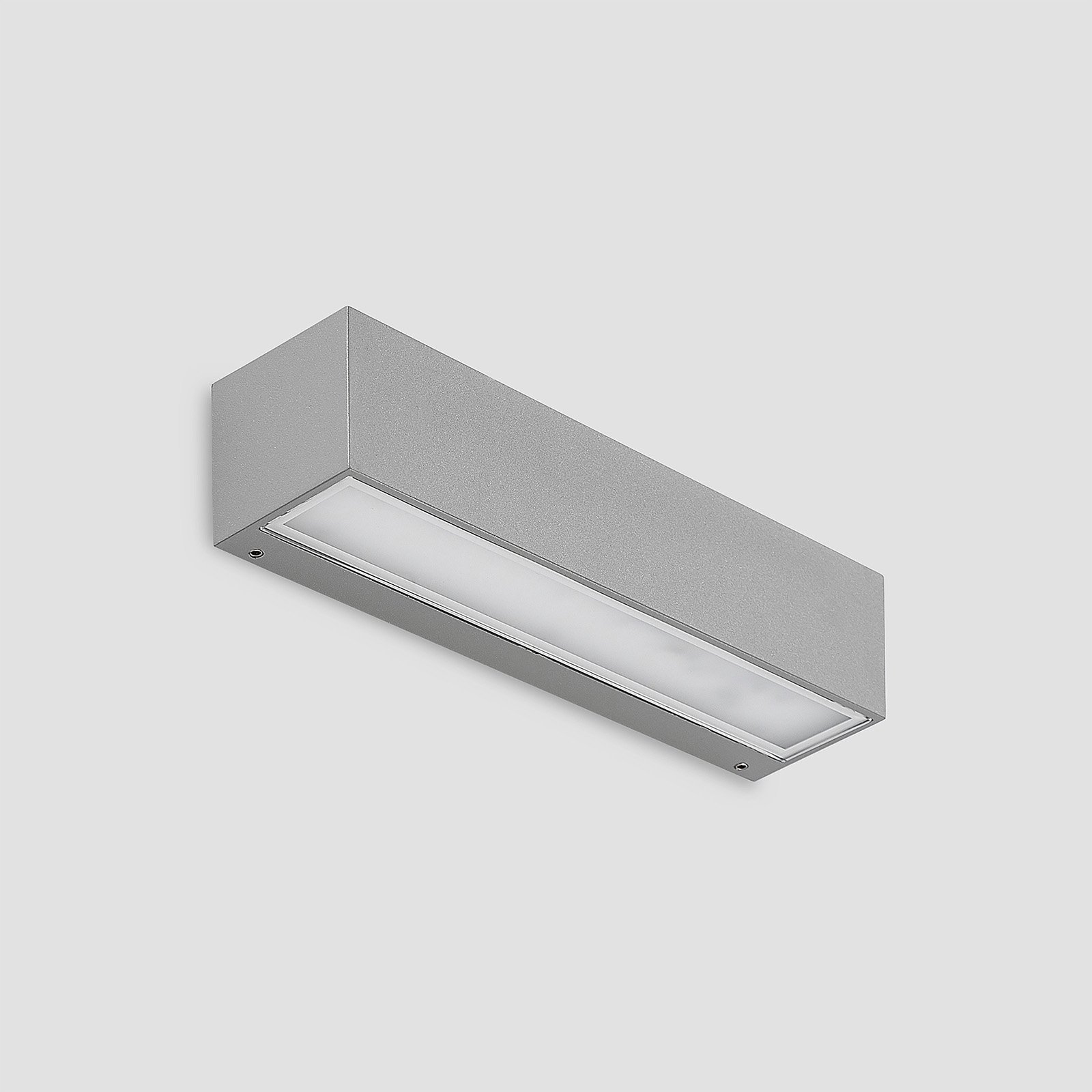 Lengo LED Draußen Wandleuchte Down L25 Silber - Lucande