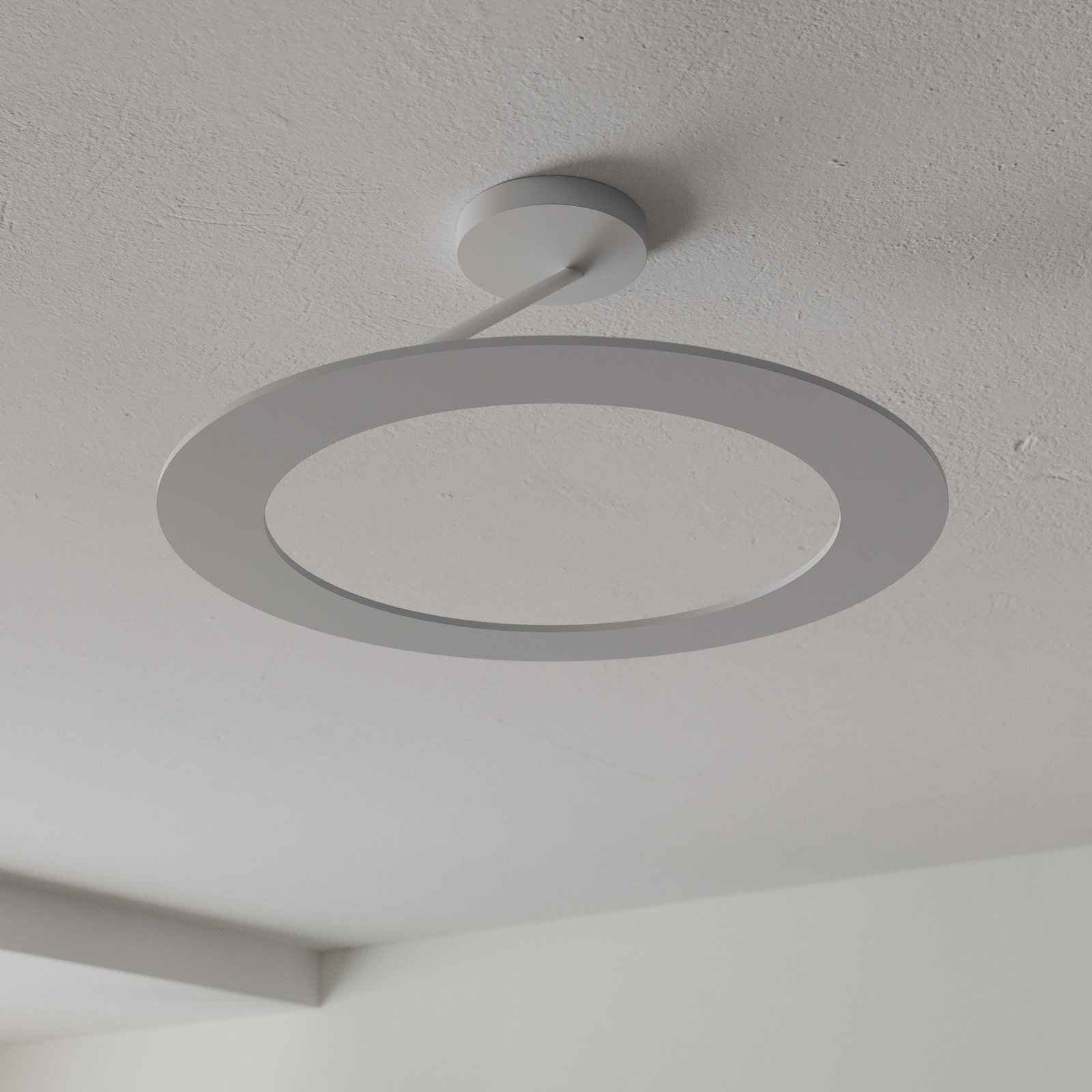 Bopp Stella ceiling lamp 1ring Ø 30cm aluminium/white