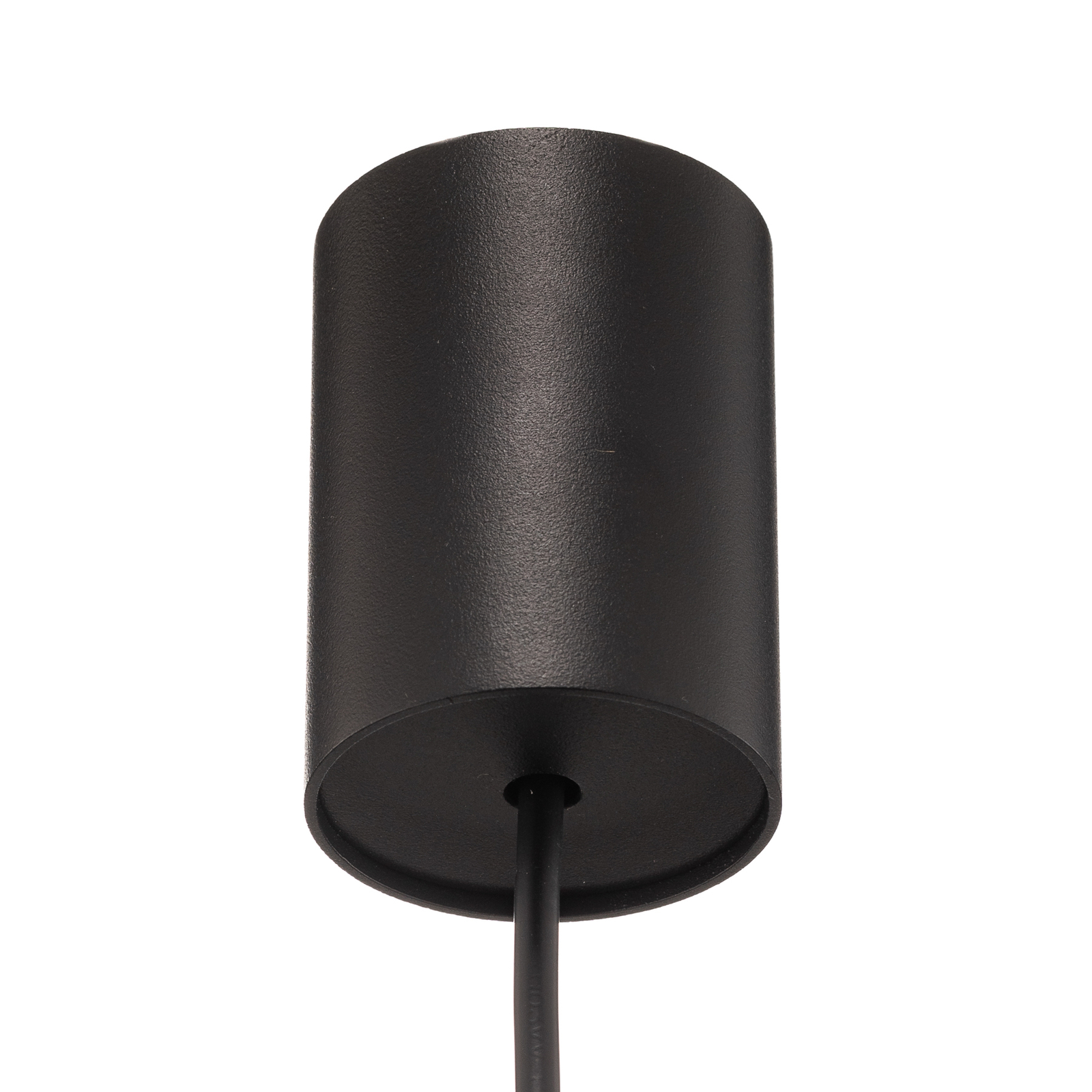 Zenith S pendant light with metal shade in black