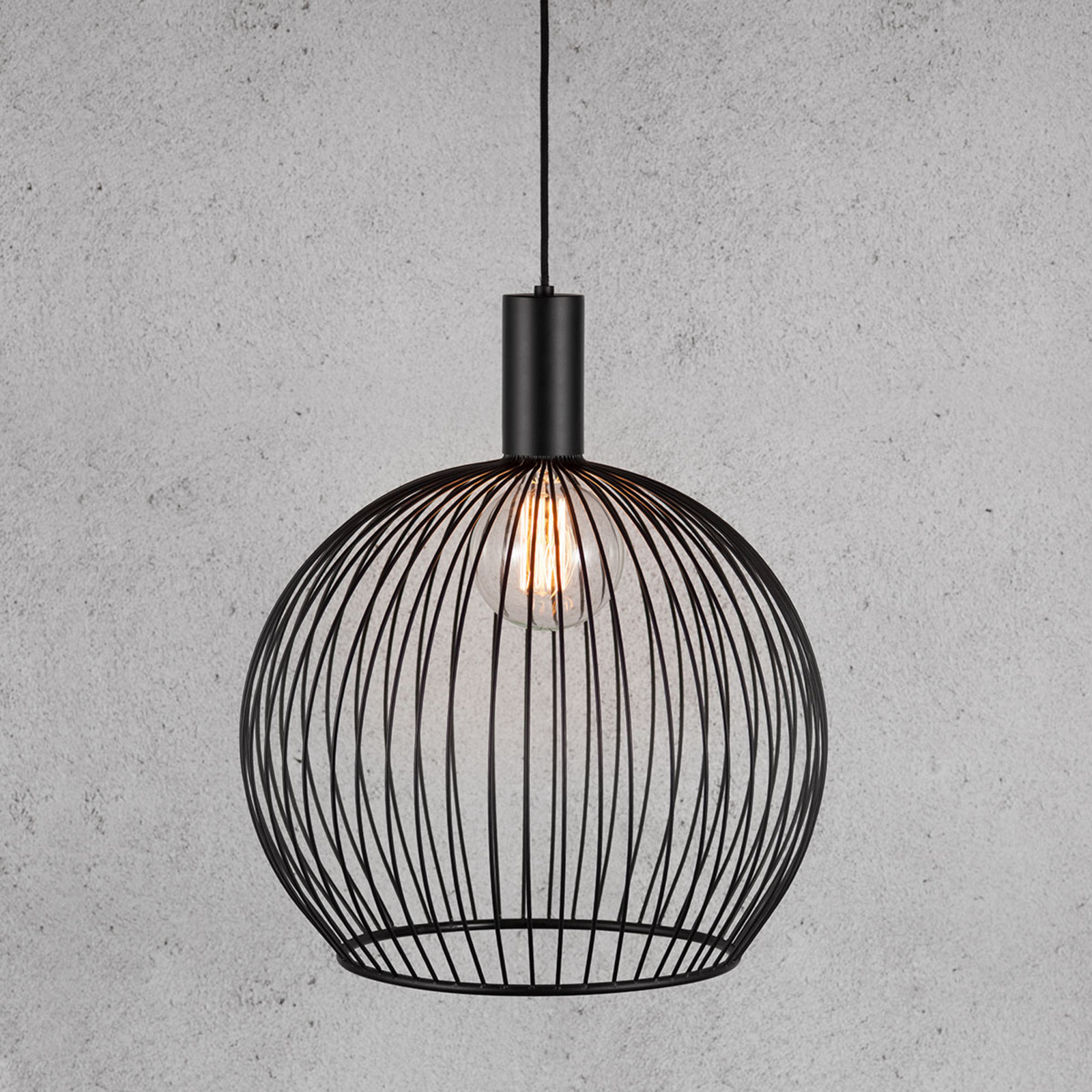 DFTP by Nordlux Lampă suspendată Aver 50 cm - Camera de zi / sufragerie - Scandinavă - negru - Metal