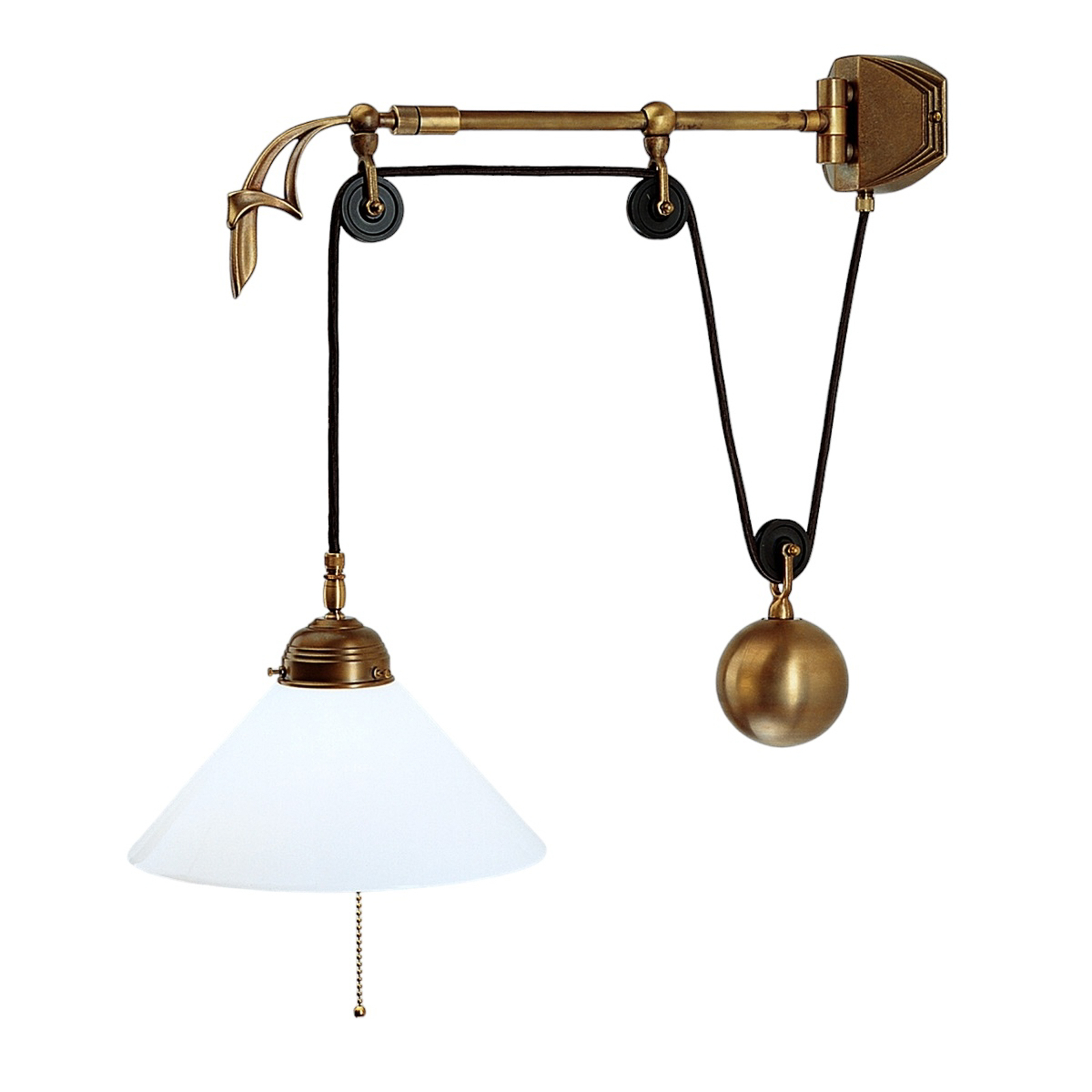 Lampada da parete Gregory in ottone