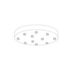 Ceiling Baza Ø400/11 Pendler Black - LIGHT-POINT