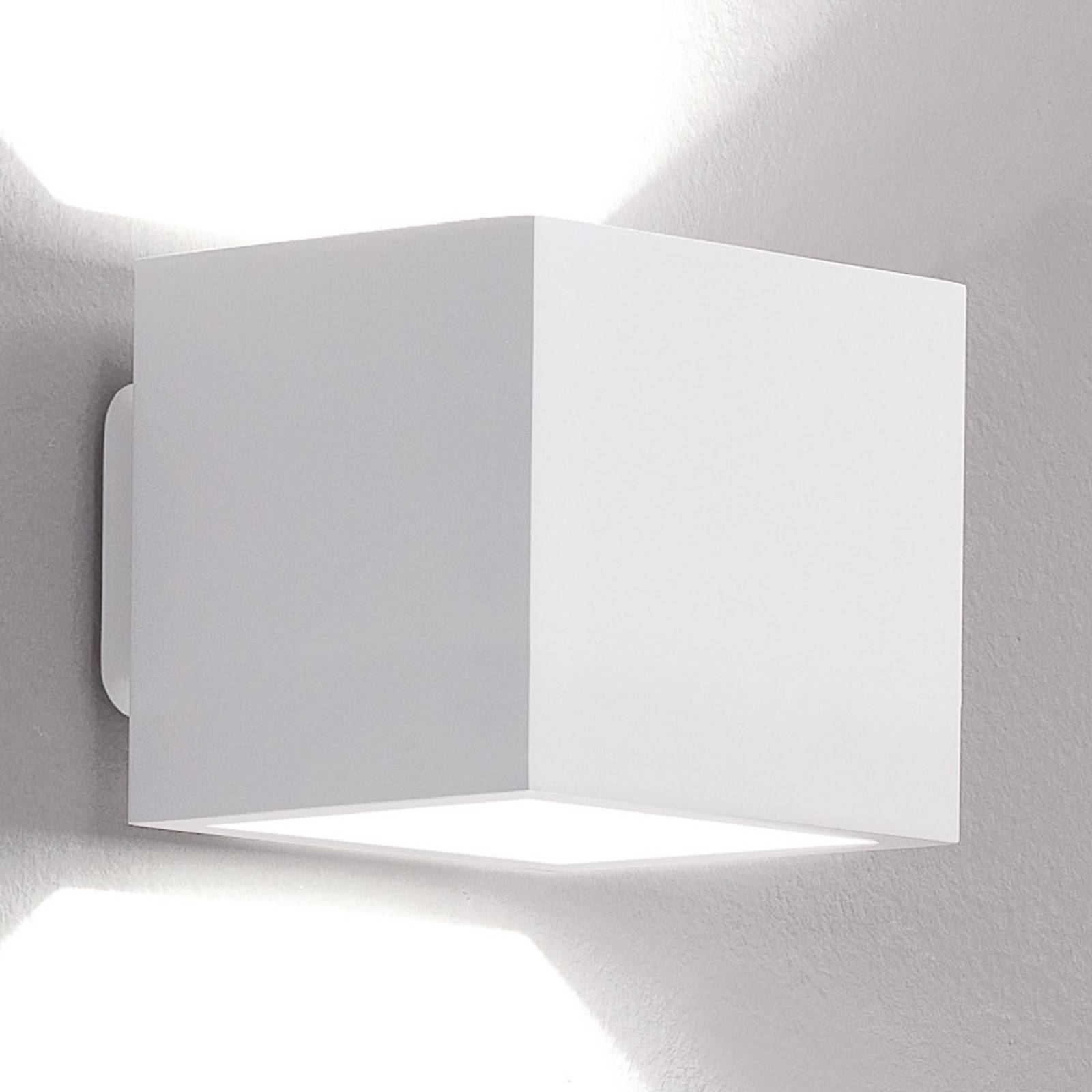 ICONE Cubò LED-Wandleuchte, 10 W, weiß