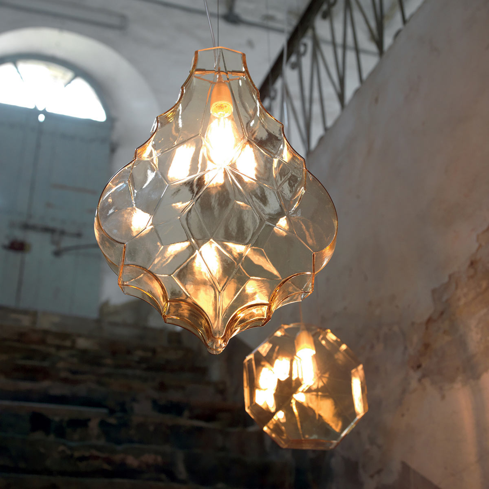 Karman 24 Karati octagonal pendant light