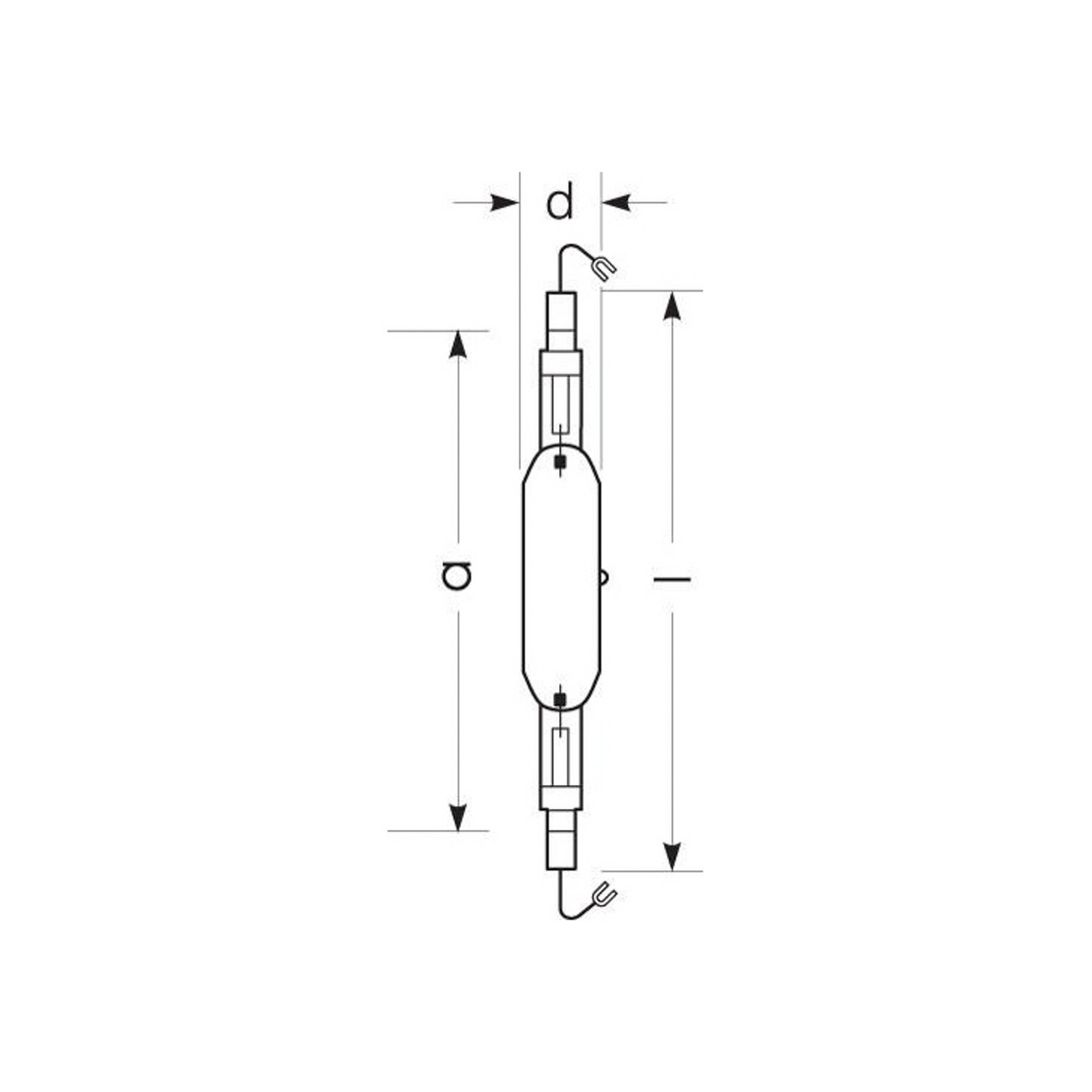 RADIUM metal halide lamp K12s 2150W HRI-TS N/L clear