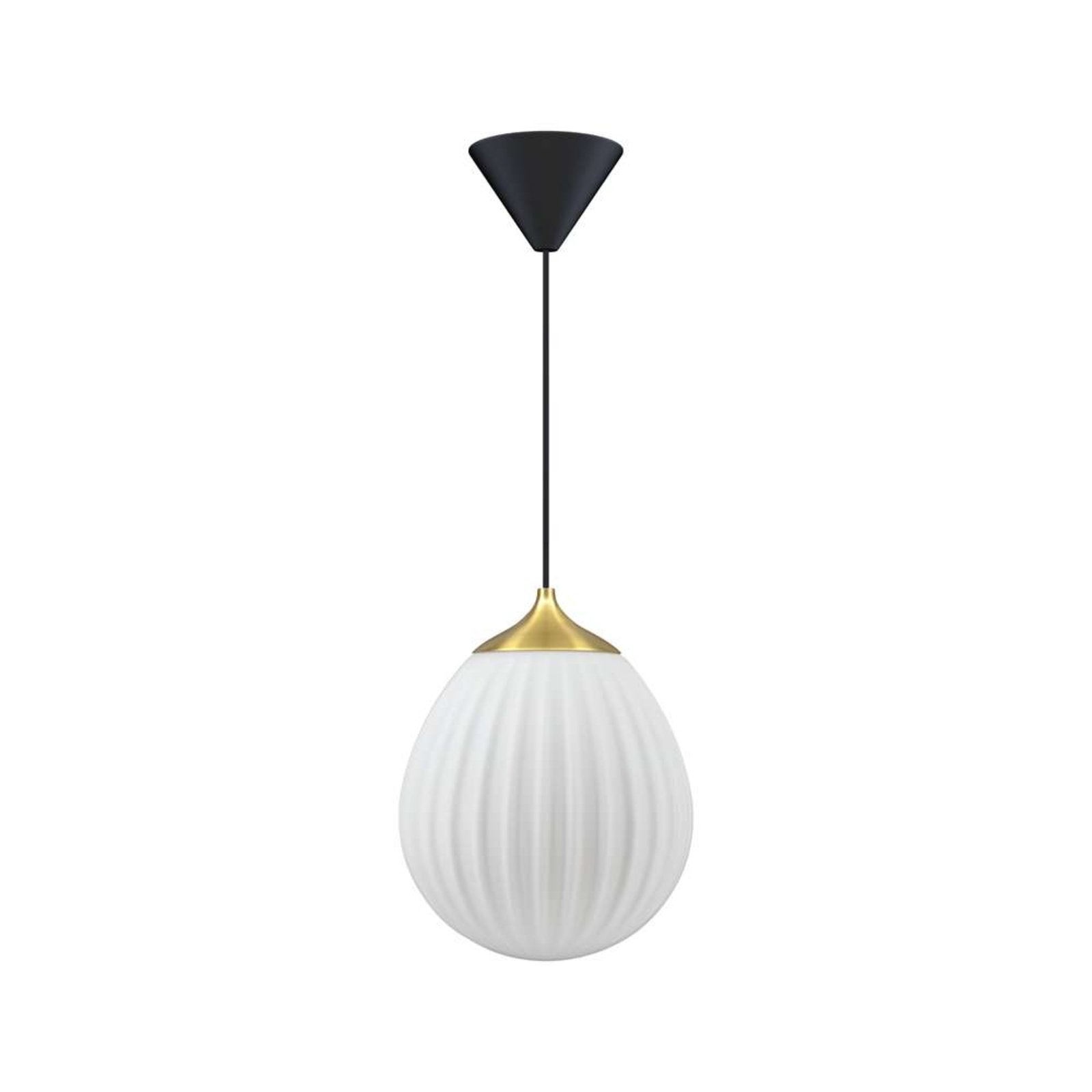 Around the World Lustră Pendul Mini Brushed Brass/White/Black - UMAGE