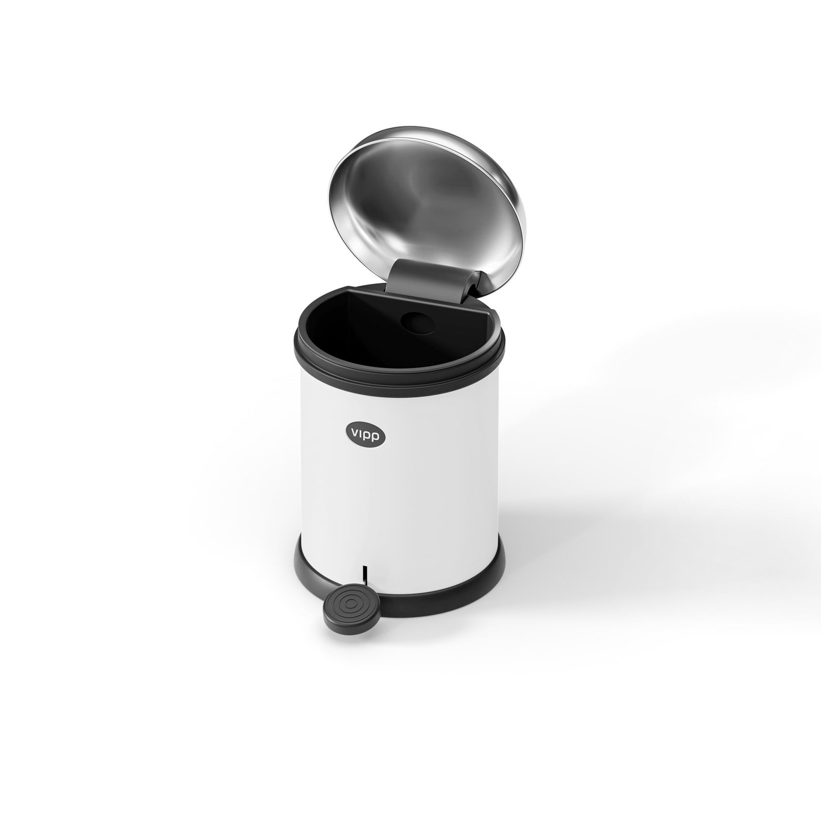 Kanta za smeće Vipp12, bijela, 3 l, čelik - Vipp