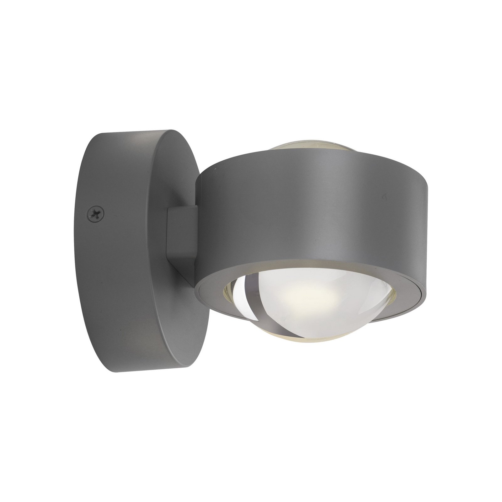 JUST LIGHT. aplique de pared LED Chia plateada, hierro, 3000 K