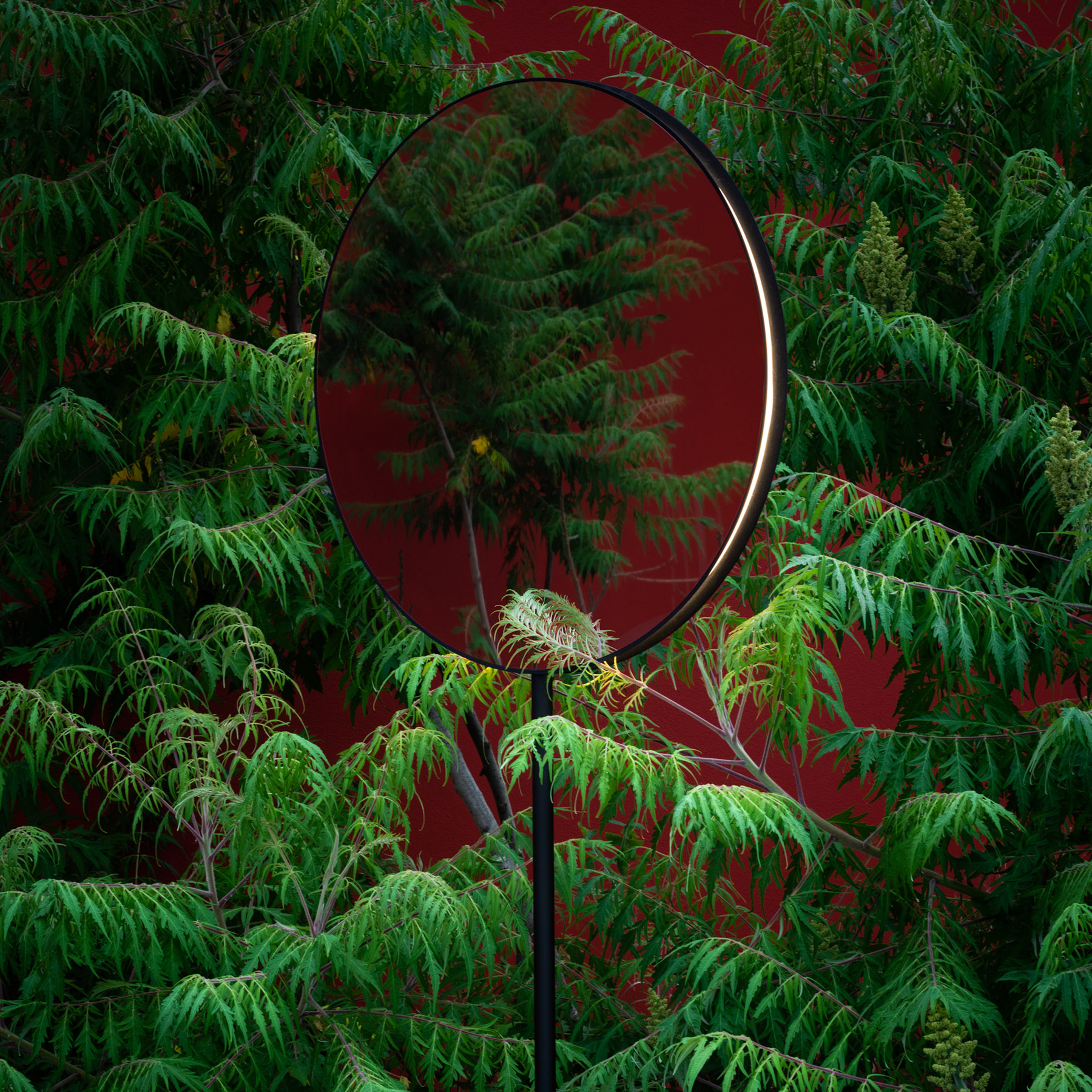 Artemide Se|eS miroir sur pied LED noir 180 cm