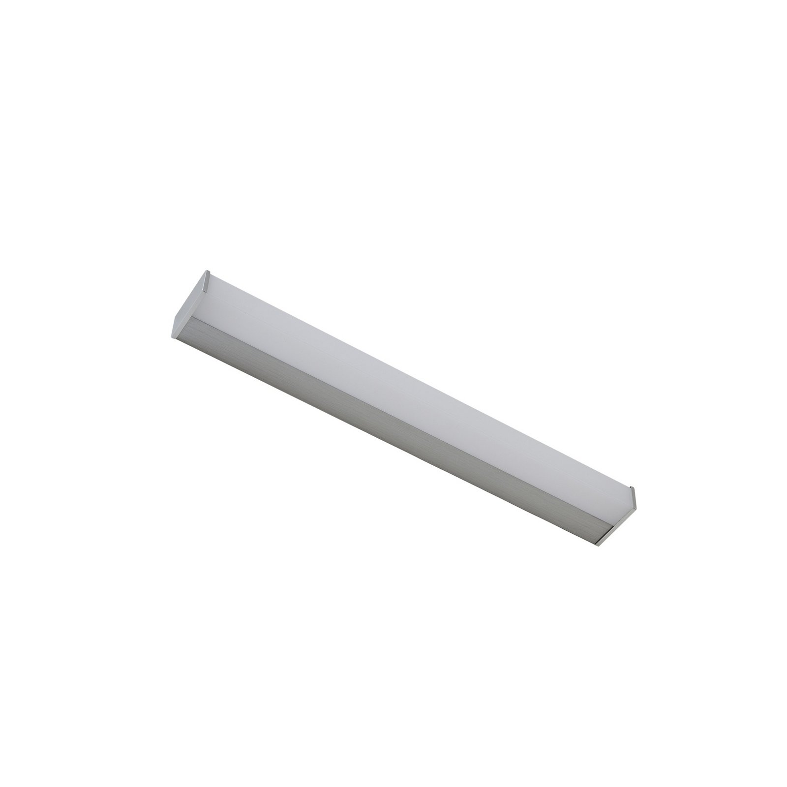 LED bathroom mirror light Philippa, angular, 58cm, aluminium